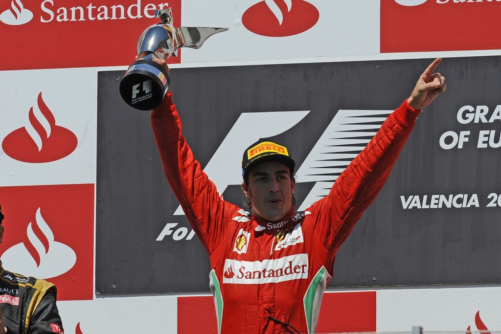 F1: Three former World Champions on the podium in Valencia as Alonso wins on home turf