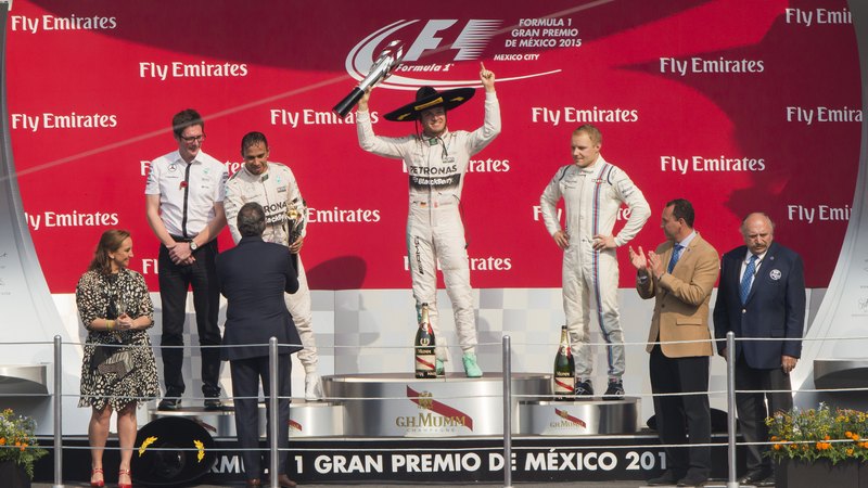 F1: Rosberg wins from Pole with Hamilton and Bottas on form in Mexico City GP