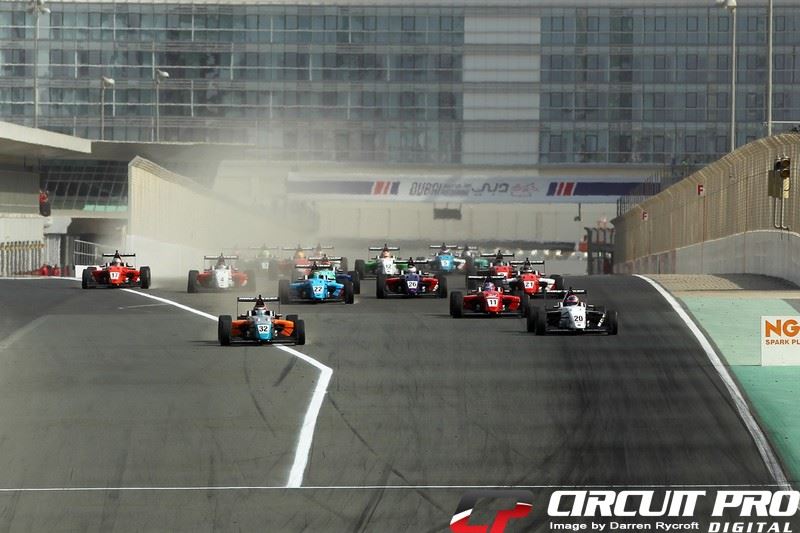 Dubai: MRF series returns to Dubai Autodrome with Drugovich taking the points lead