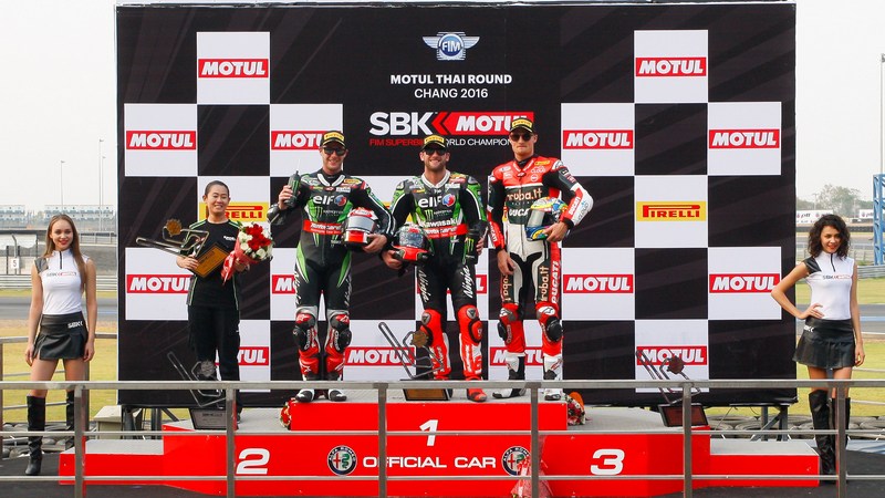 WSBK: Incredible three-way battle at Chang International Circuit as Rea maintains lead