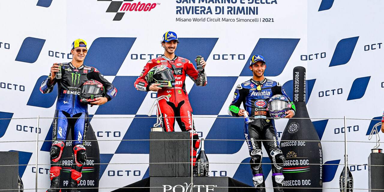MotoGP: Win for Ducati as Bastianini takes stunning maiden MotoGP win at Misano