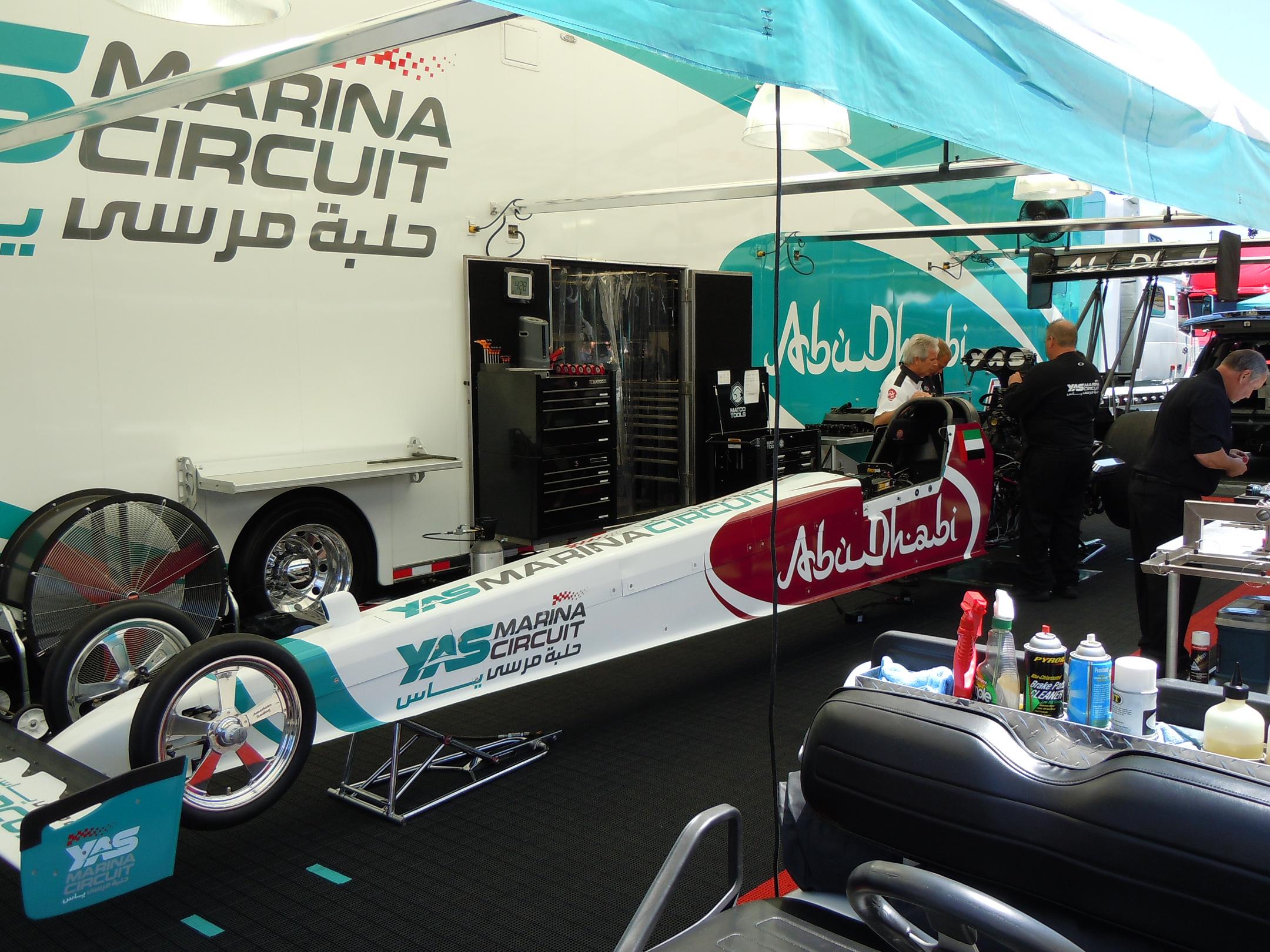 Abu Dhabi’s Yas Marina Drag Racing Team compete in Full Throttle Drag Racing Series