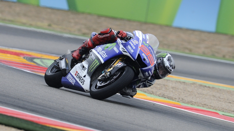 MotoGP: Lorenzo takes spectacular victory in chaotic dry-wet race at Aragon