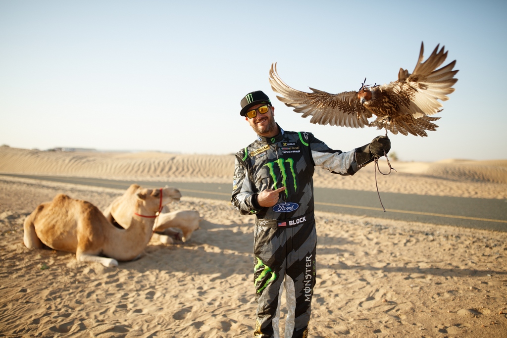 Ken Block in the desert of UAE