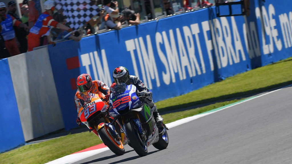 MotoGP: Lorenzo wins in last lap thriller as Rossi retires in Mugello