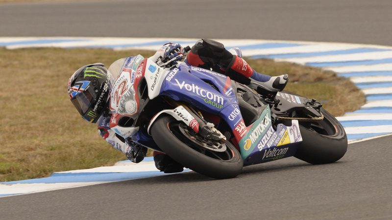 WSBK: Voltcom Crescent Suzuki rider Alex Lowes ends practice on top at Phillip Island