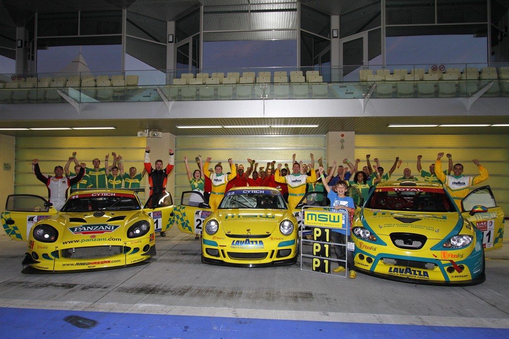 UAE GT: Triple delight for MSW racing at Yas Marina