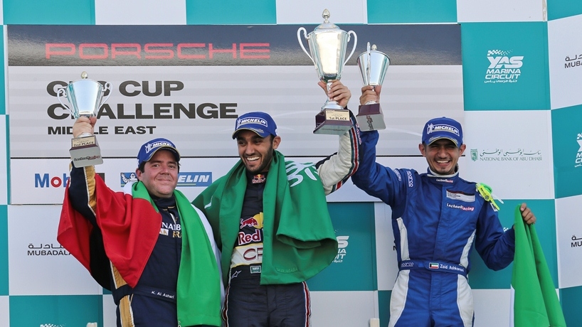 Porsche GT3: Al Faisal powers his way to the top with two victories at Yas Marina Circuit