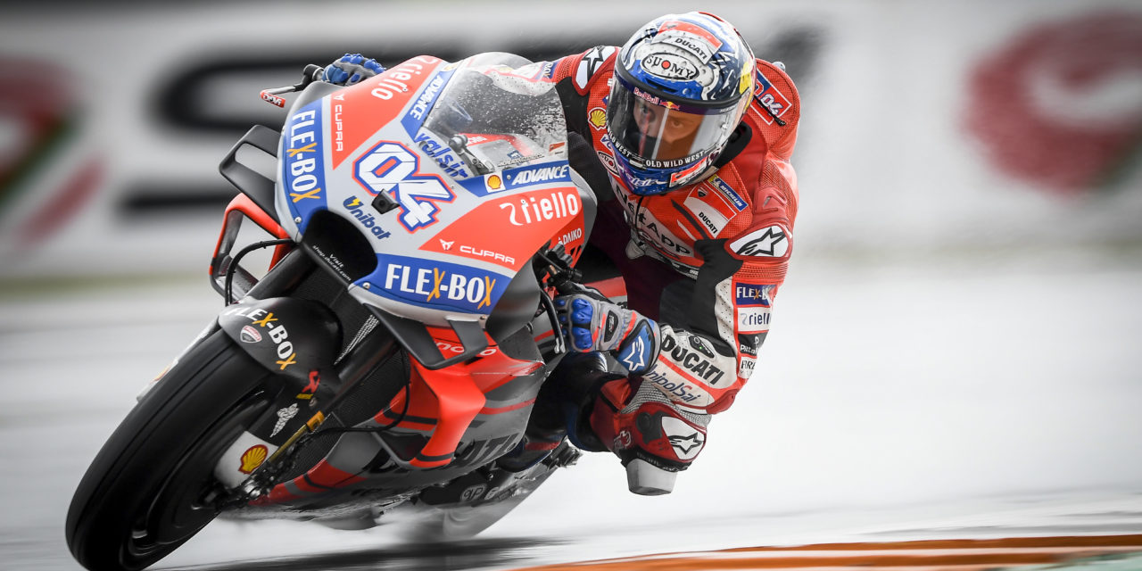 MotoGP: Dovizioso unstoppable in soaking Valencian finale ahead of Rins and an incredible first podium for Pol Espargaro and KTM