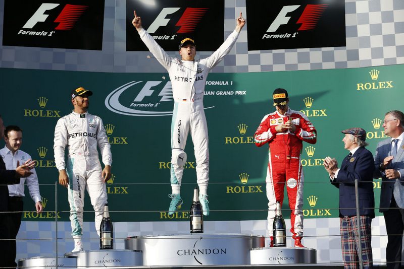 F1: Rosberg wins first race of season as Alonso escapes spectacular crash at Australian Grand Prix