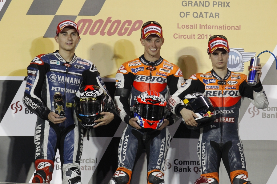 MotoGP: Stoner victorious in Commercialbank Grand Prix of Qatar season opener