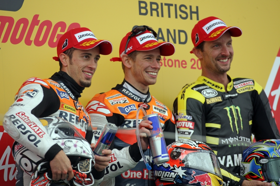 MotoGP: Victory at Silverstone for Stoner in wettest race of the year