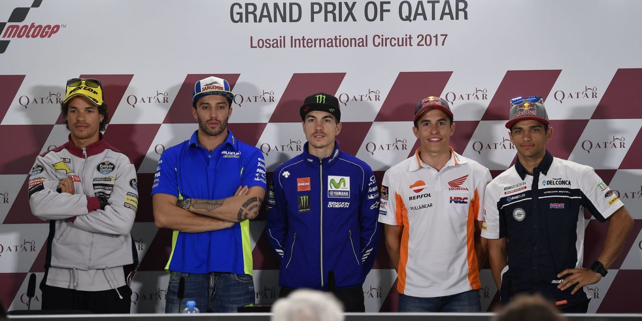 MotoGP: Viñales on pole after rain storms halt qualifying at Losail International Circuit