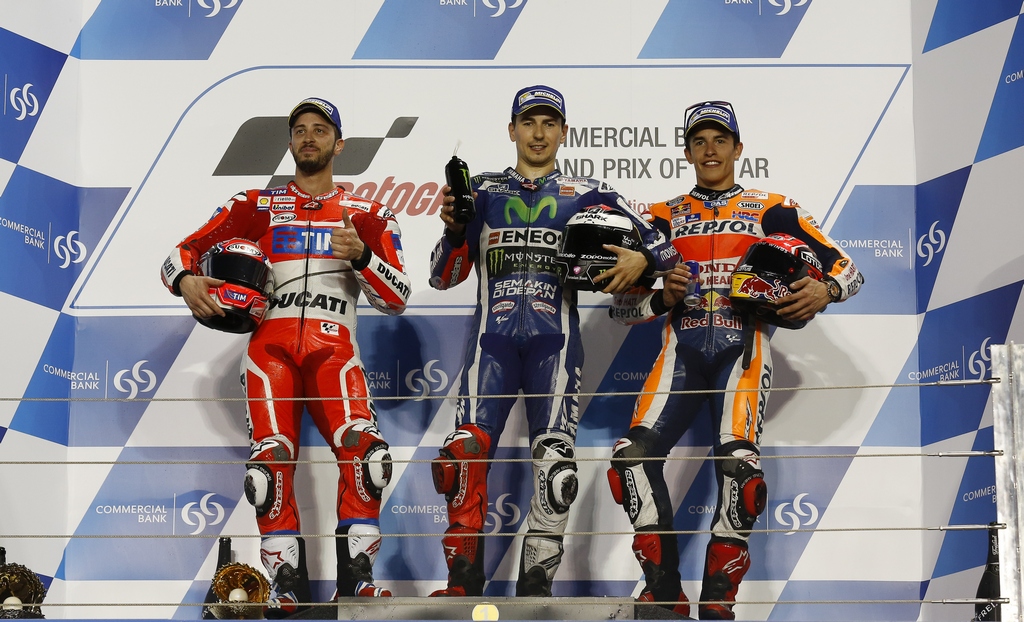 MotoGP: Dominant victory for Lorenzo under the Qatar floodlights